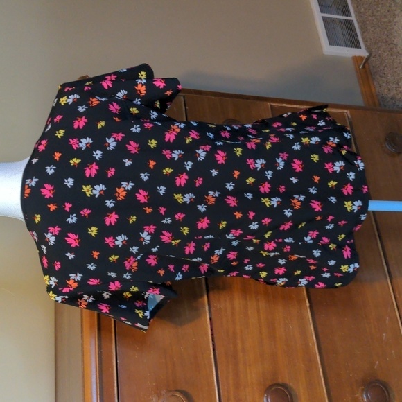 CHEROKEE INFINITY floral stretch scrub top Sz M - Picture 7 of 11